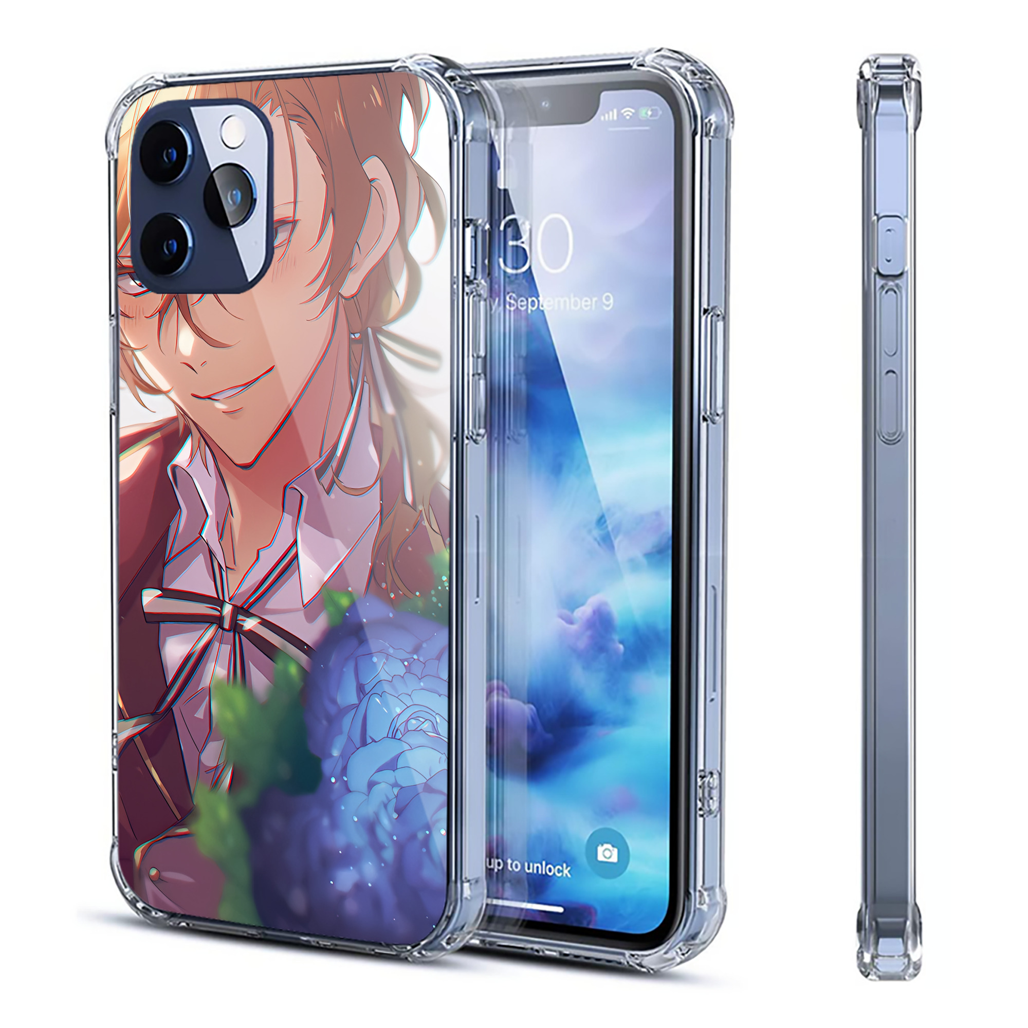 （画像用） 文豪ストレイドッグス Bungo Stray Dogs 【iPhone 12シリーズ対応】透明スマホケース（クリアソフトケース）